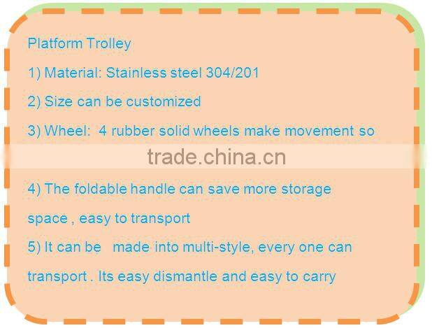 Stainless Steel Platform Trolley