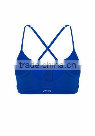 Trendy Design Women Sports Bra Front Zipper Support Yoga Top