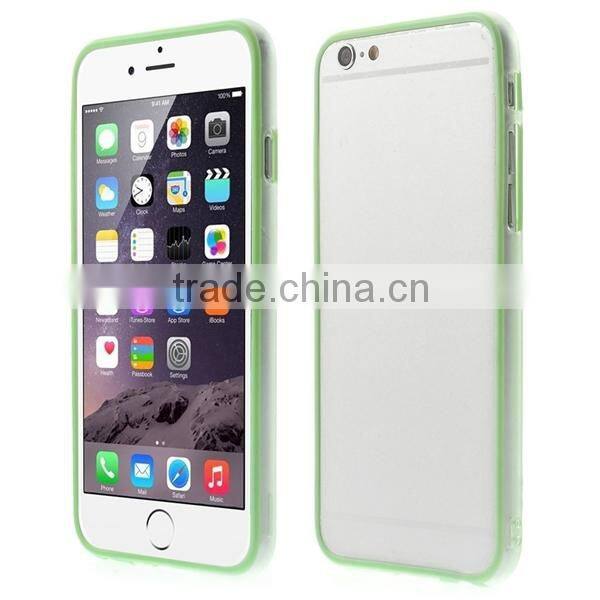 For Apple Iphone Bumper Case, Ultra Slim PC+TPU Plastic Bumper Case for iPhone 6