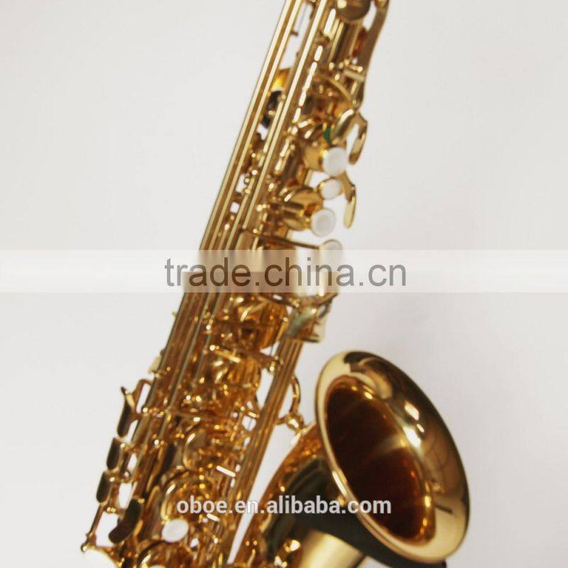 High class hot sale Eb gold lacquer alto saxophone