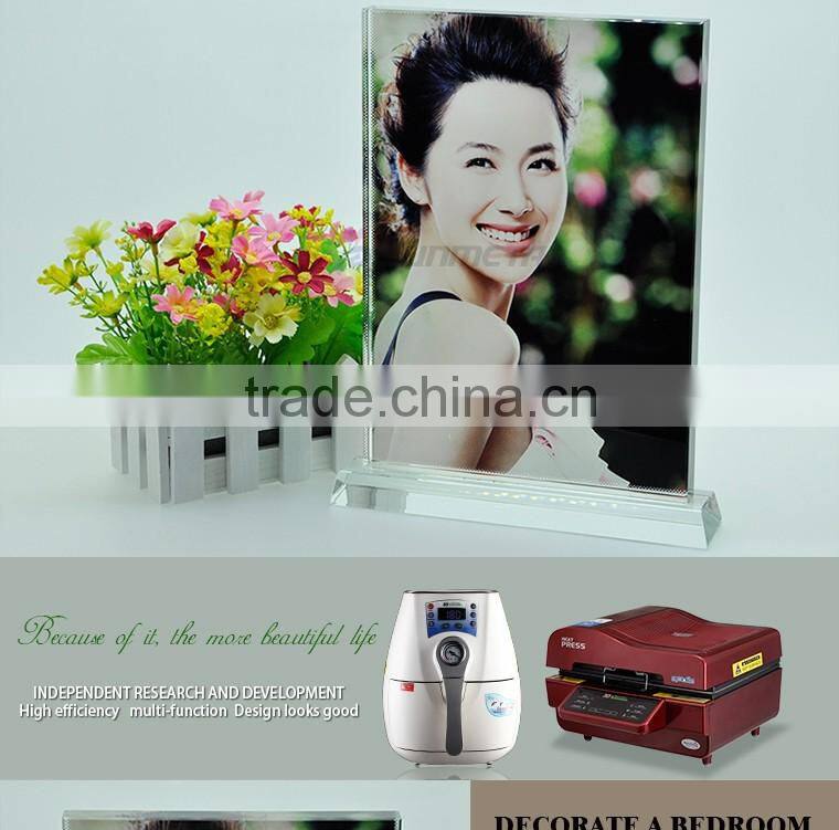 Blank 3D Crystal Photo Frame For Decoration