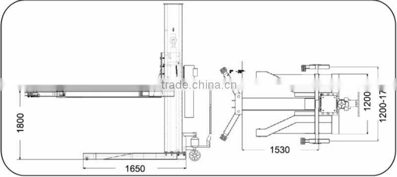 Torin BigRed 2.5 Ton One Post Lift