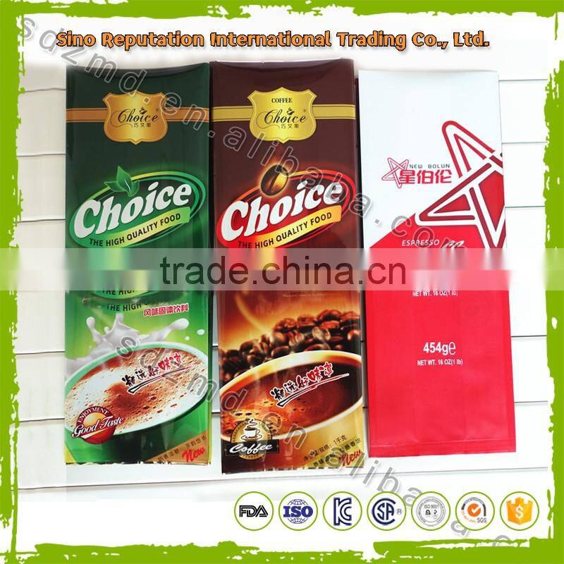 Custom printed plastic bag for coffee on hot sale