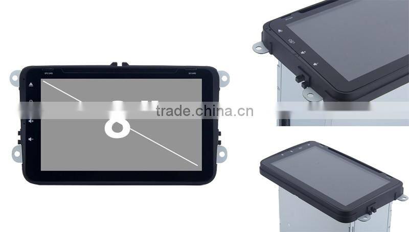 Cheap 8 Inch High quality double din Special and Humanized Design car gps dvd player for VW skoda
