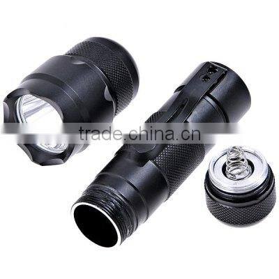 waterproof 1000 lumen led aluminum rechargeable led flashlight with clamp