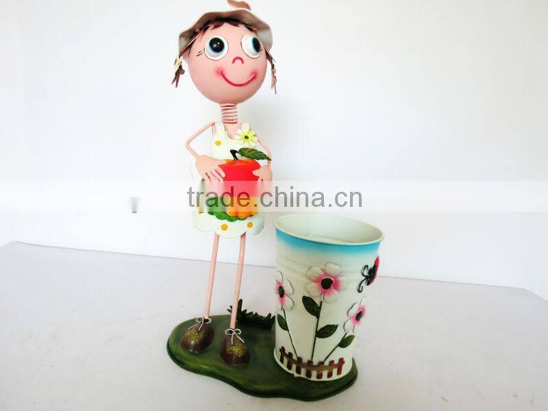 Outdoor Decor Metal Flower Pots