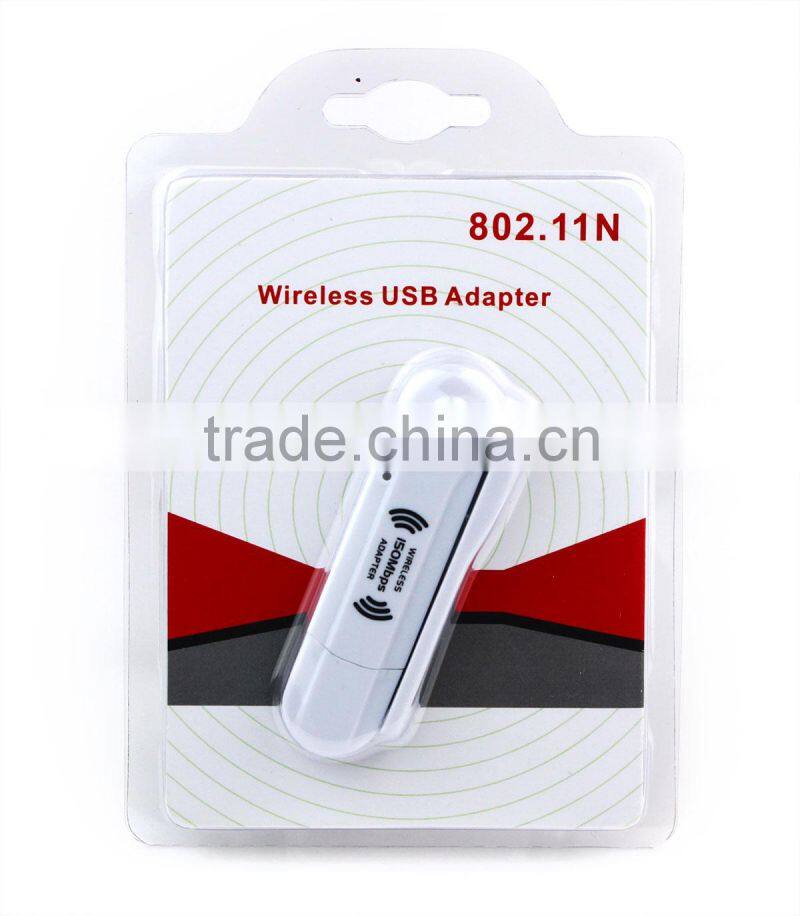 150Mbps WiFi wireless Network LAN Card Adapter USB + Antenna White