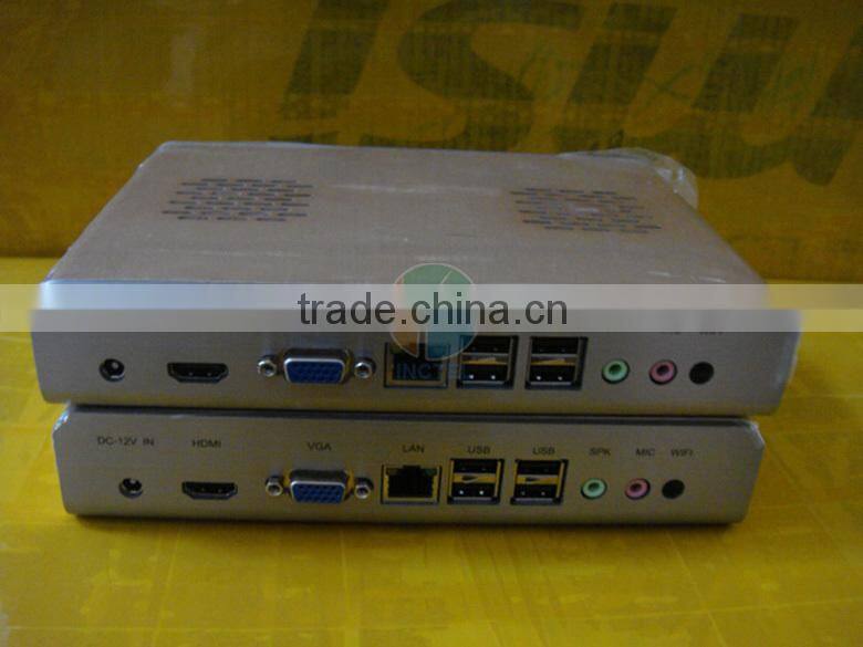 Fanless Mini PC Systems full alluminum with Intel Celeron dual core C1037U 1.8GHz 2G RAM HD Graphics