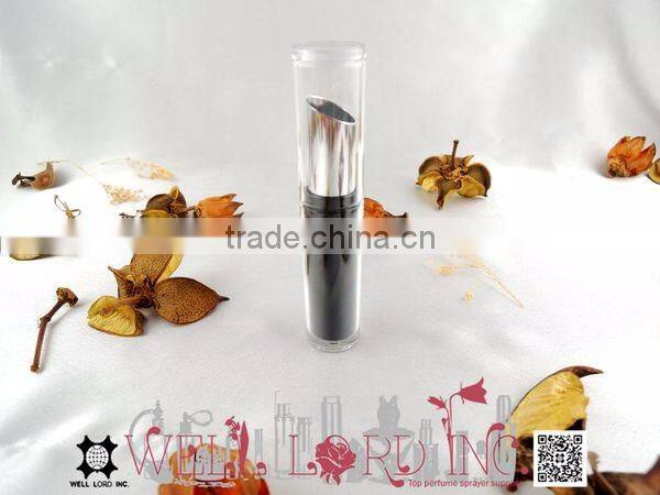 8cm simple type transparent outer cover empty plastic lipstick