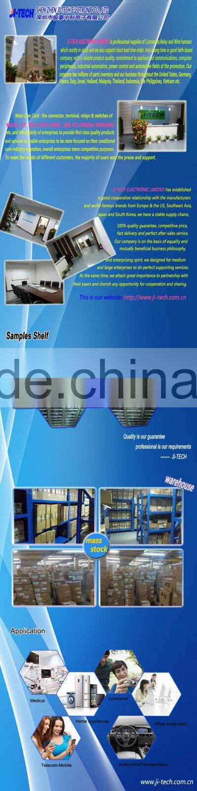 Tyco 5.08mm pitch connector Tyco 178214-1 12pin Dynamic 3000 Series double row wire to board connector