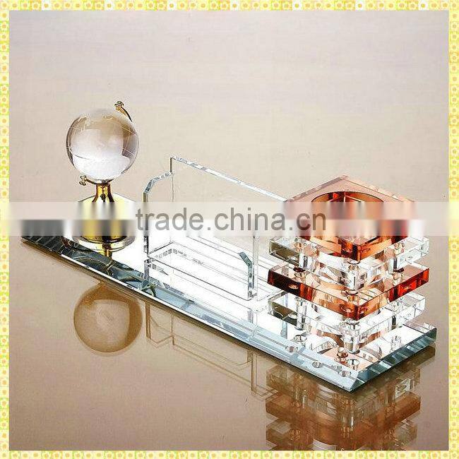 Pen Holder Crystal Office Desk Stationery Set For Business Souvenirs