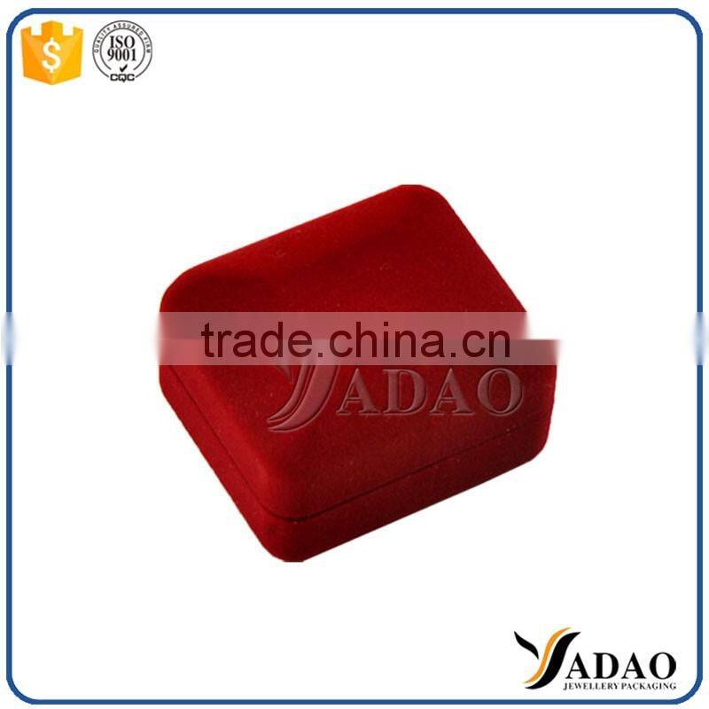 small velvet ring boxes red color velvet box for ring packaging