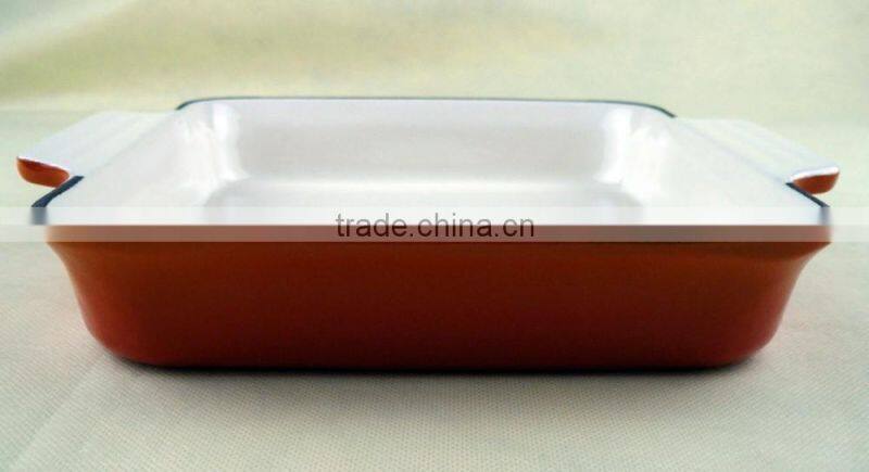 enamelled cast iron roaster pans