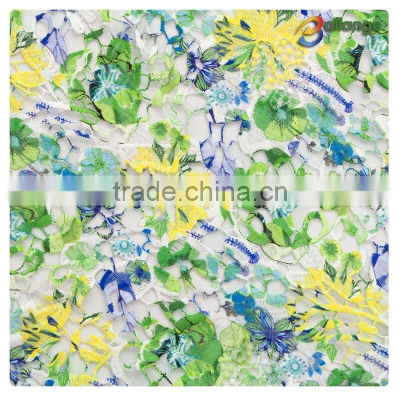 Embroidered Guipure Wholesale accessories wedding white cotton embroidery lace fabrics for garment