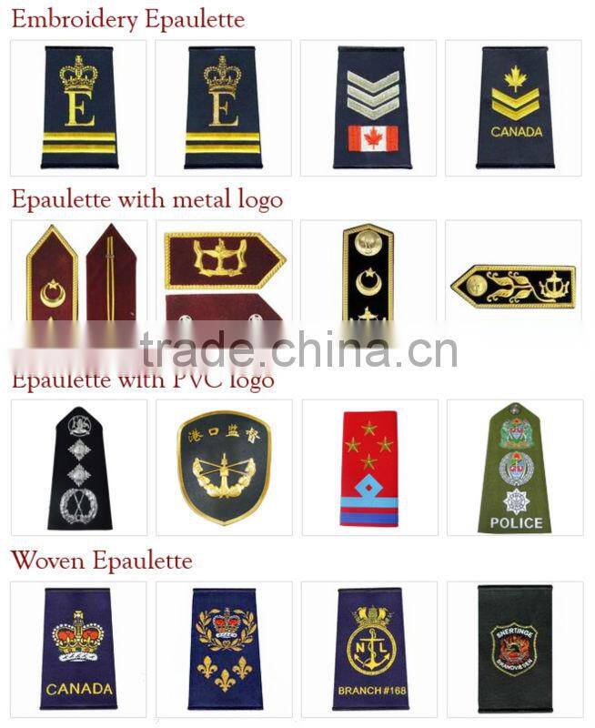 custom military uniform embroidery shoulder badge