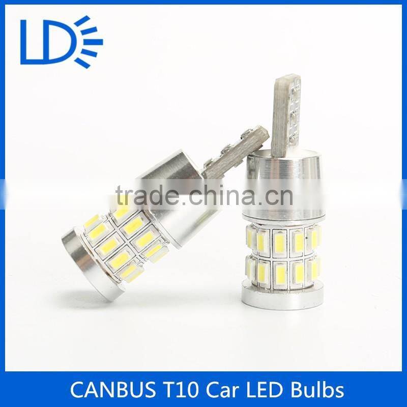 3W T10 car lamp 3014 30SMD 12V Canbus Car Light