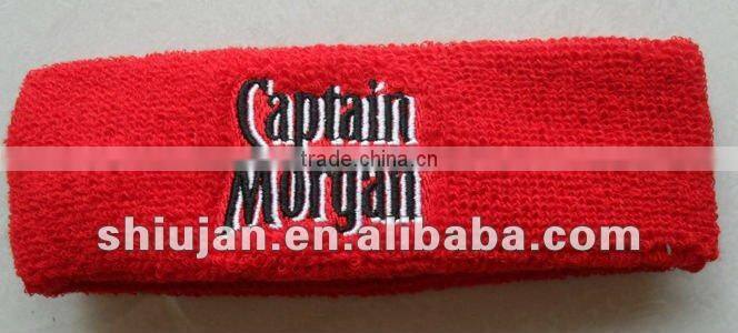 custom embroidery logo sweatband wholesale