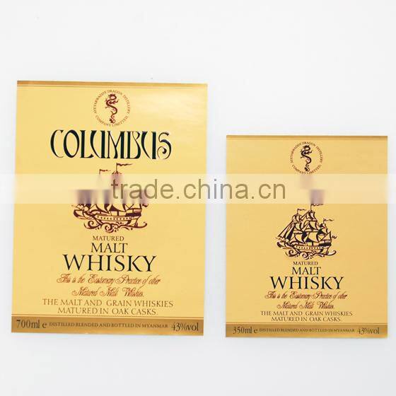 Professional custom beer logo aluminum labels