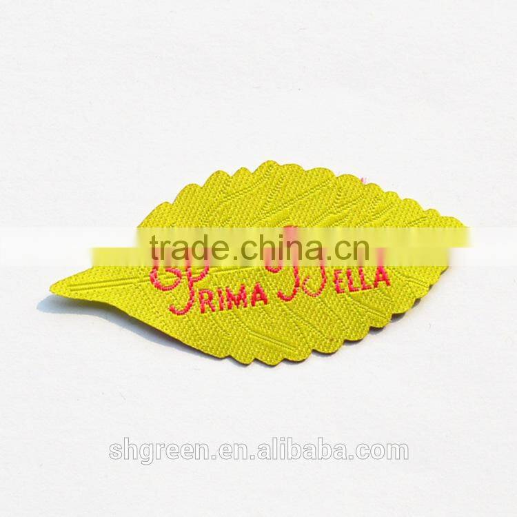 laser cut woven sleeve tag