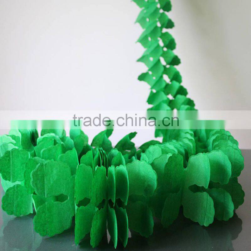 Paper Tissue Garland Decorations Garland Bunting Tissue Paper Fringe Garland - 6 Colours