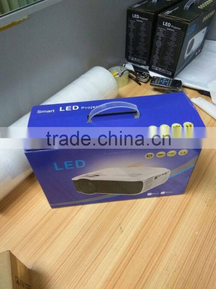 New arrival! World 1st 720P Android 4.4.2 HD LED small LCD Projector with Miracast WiFi Bluetooth 4.0 Bluray beamer