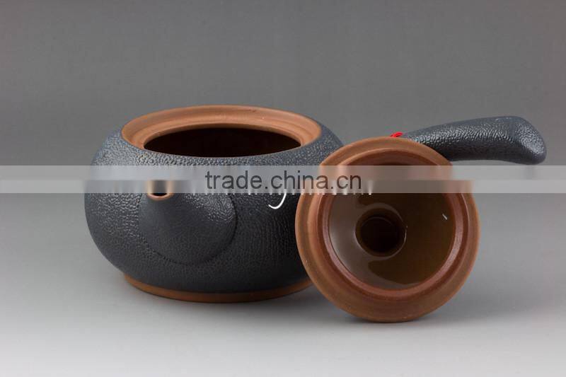 220ml Japanese Kyusu Clay Tea Pot (dark grey)