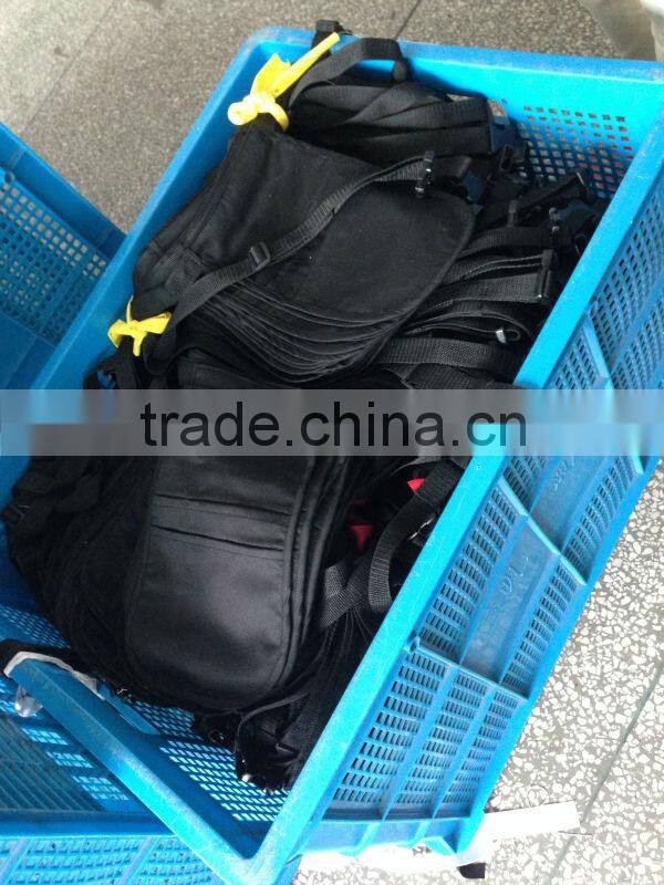 three pocket money pouch with belt