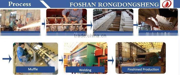 continuous mesh belt gas controlled atmosphere heat treatment process brazing furnace