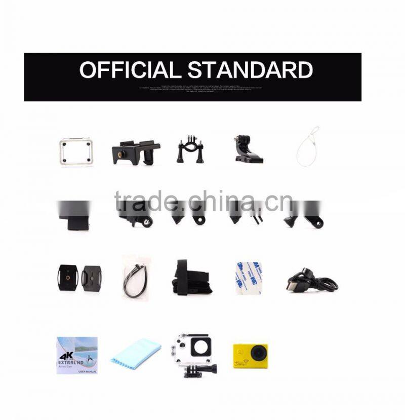 Sports DV action cam Sports Camera 4K Wifi Camera DVR Cam 170 Degree Fisheye Len Mobile connection Sports Action DV Camera