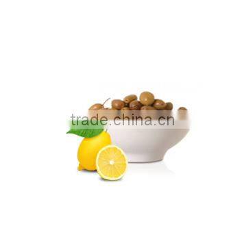 Cracked Purple Olives with Lemon, High Quality 100% Tunisian Table Olives.Cracked Olives with Lemon 370 ml Glass Jar