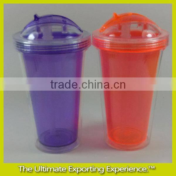 double wall Suction nozzle cup, double wall straw cup,double wall silicone Suction nozzle straw cup