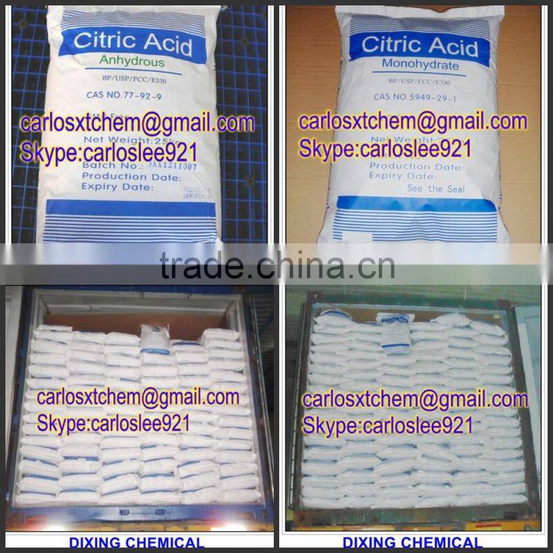 food grade Citric Acid Monohydrate BP98in bulk