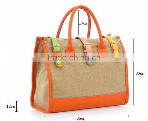 Personality Casual canvas bag women hand bag