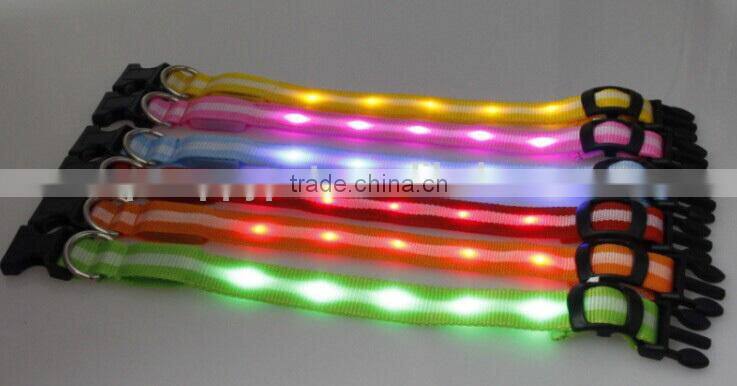 LED flashing dog collar