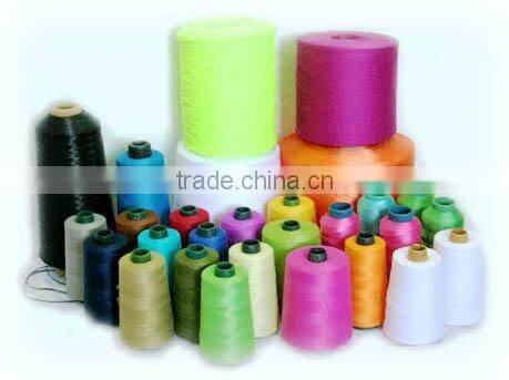 colorful sewing thread of leather clothing