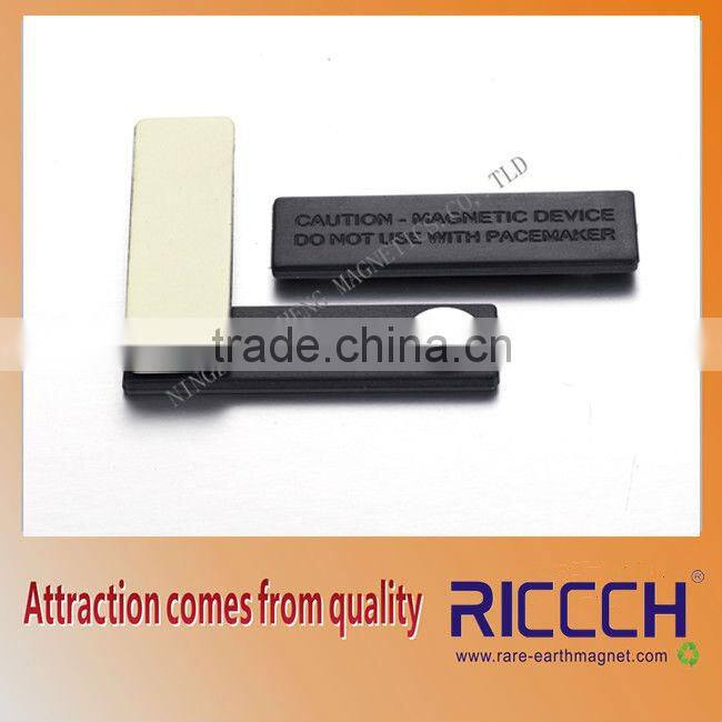 with 2 magnets badge