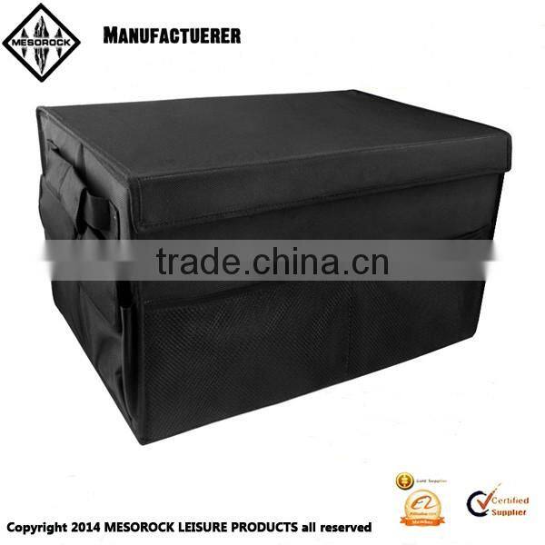 Heavy Duty Design Collapsible and Folding Backseat Organizer Black Folding Trunk Organizer