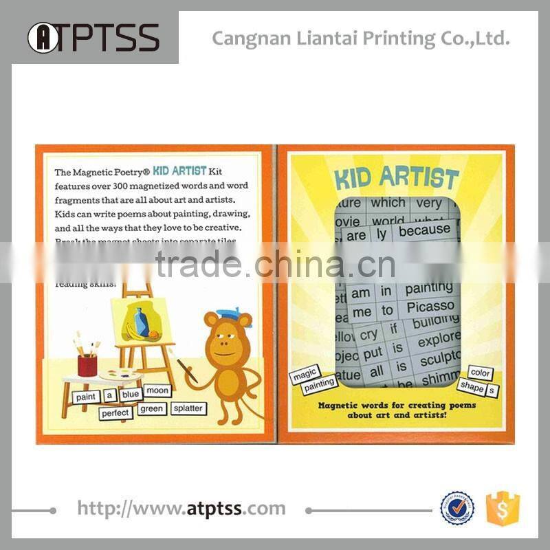 Novelty creative magnetic poetry kit kids kit