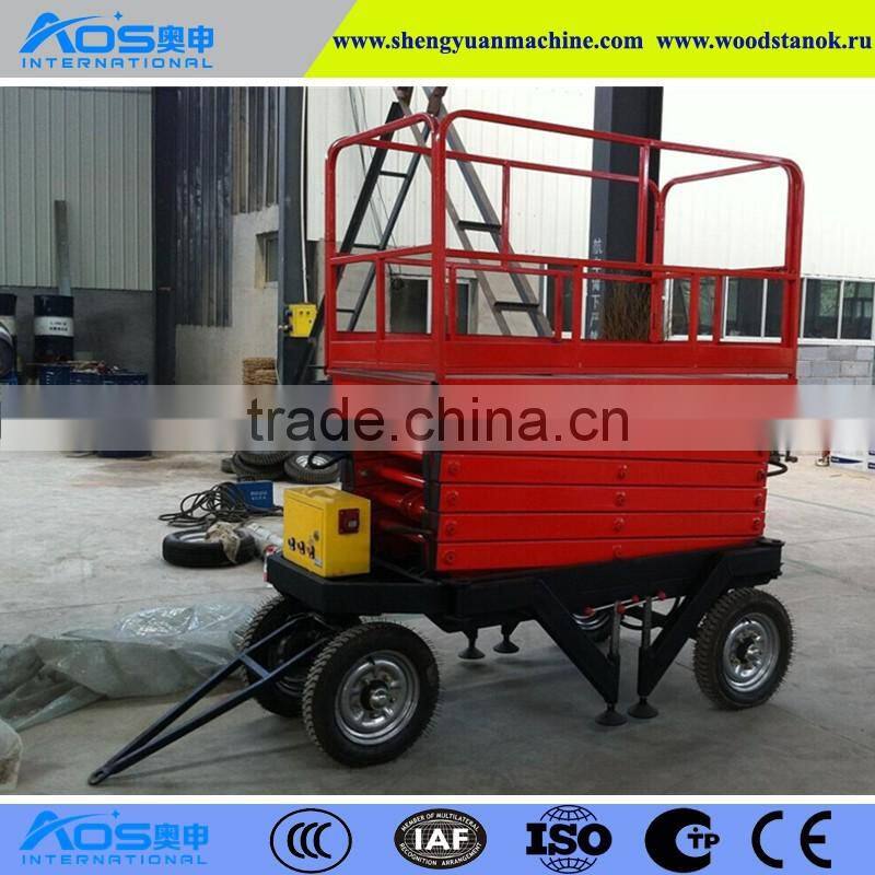 China Shandong Aos electric scissor lift for overseas selling