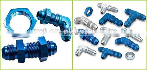 FULL FLOW 10AN 90 DEGREE BLACK SWEPT FLARE BULKHEAD FITTING ADAPTER