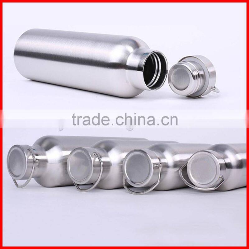 Wholesale and custom 100% 18/8 food grade pure stainless steel 304 double layers extreme movement outdoor travel vacuum flask