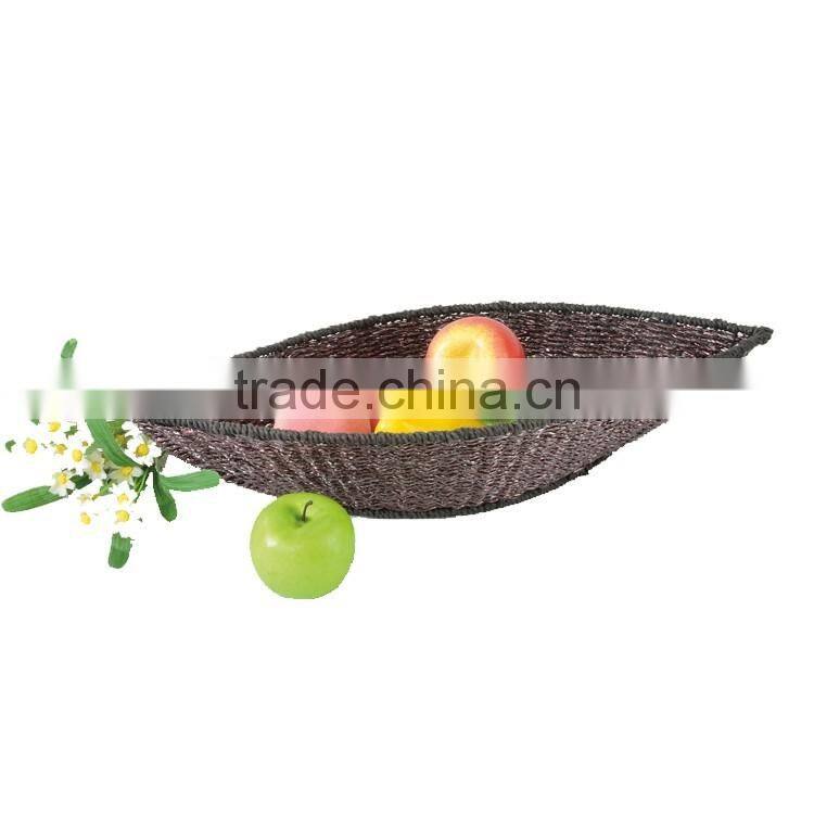 S.D Luxury leather gift packing basket for fruit, Festival gift basket