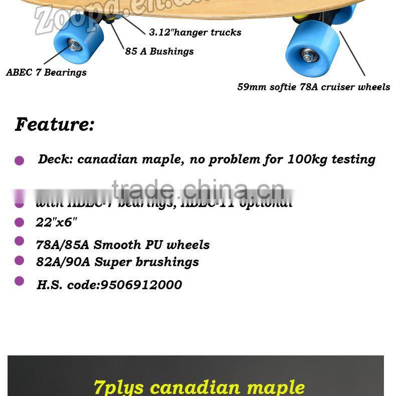 2013 hot cheap longboard with PU wheel