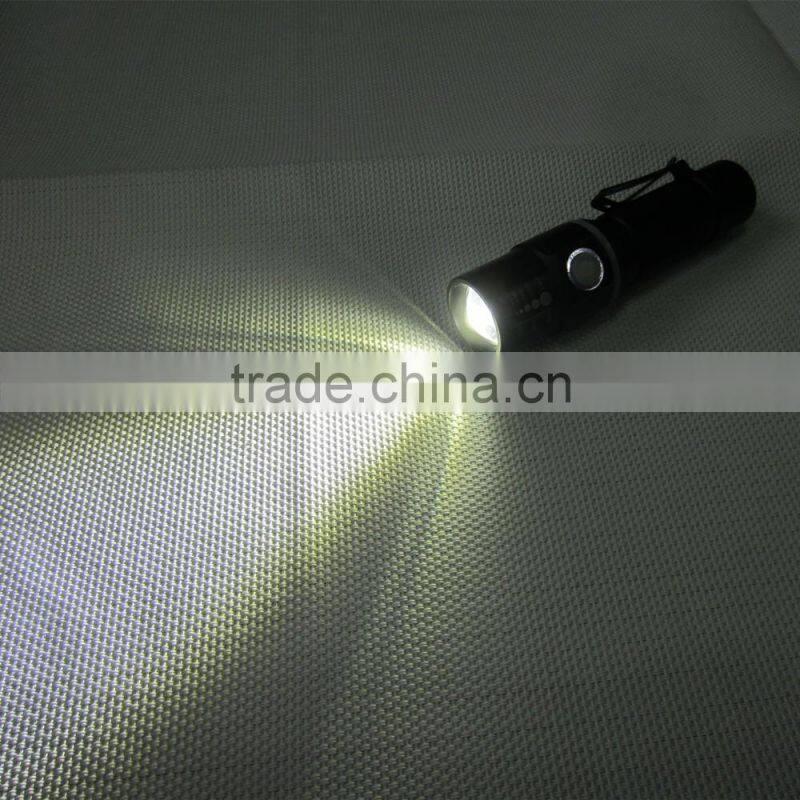 Multifunction 3 Modes Rechargeable Zoom Flashlight Torch Light