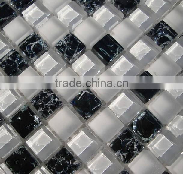 Glass marble mosaic tile honed 30x30