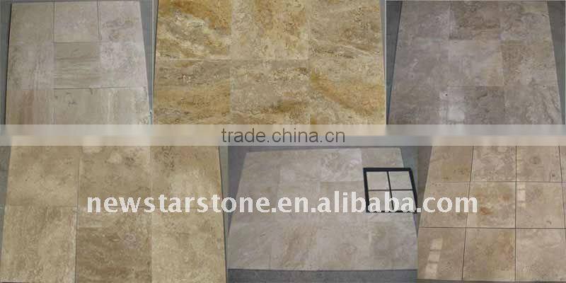 chocolate travertine tile