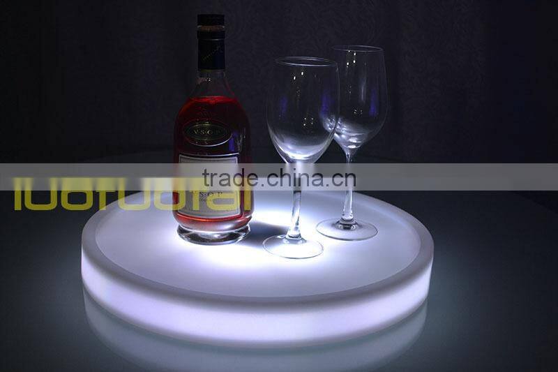 2015 New design Wine Glass Holder Tray Bar Serving Tray Led Bar Tray LTT-WB08C