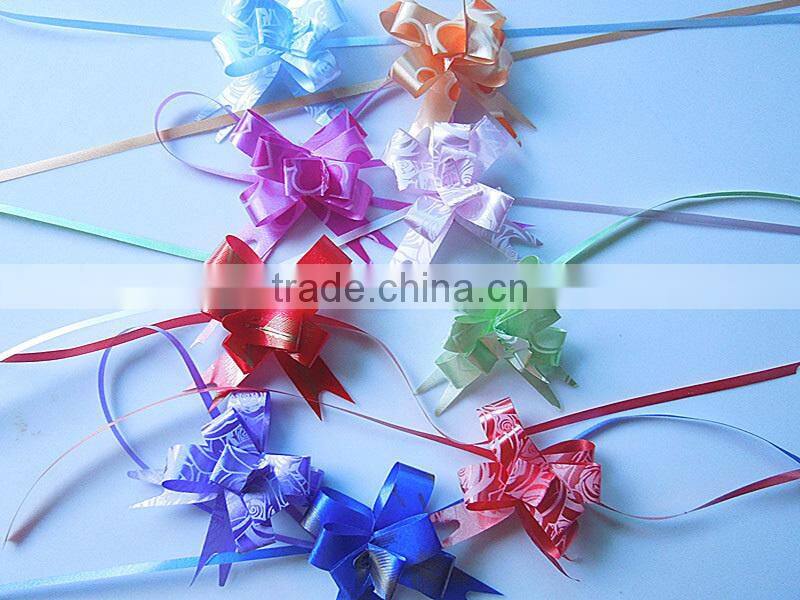 25MM Fashion Handmade Ribbon Flower For Christmas