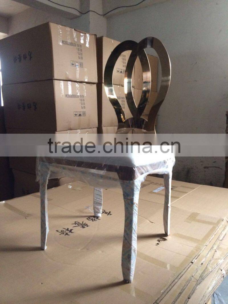 modern leather chair stainless steel dining chair furniture