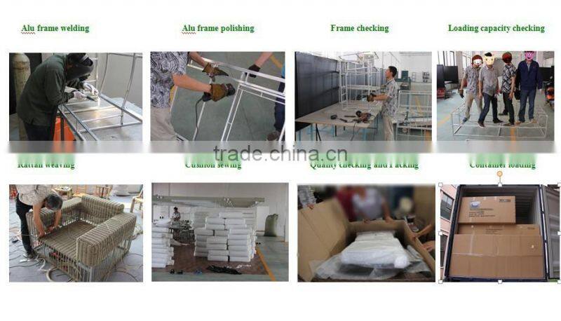 2017 Trade Assurance Most Popular New arrival outdoor pe rattan restaurant used dining table set furniture